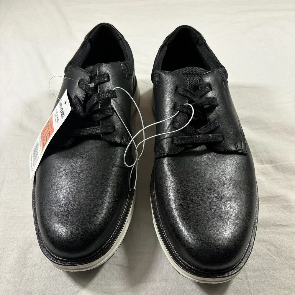 Lands' End Sport Oxford Mens 10.5‎ Black NEW